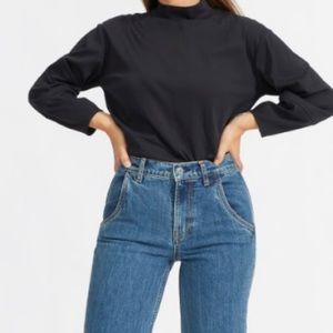 Everlane Luxe Cotton Mockneck Tee